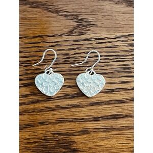 Vintage COACH Sterling Silver 925 Dangle/Drop Earrings All Over C